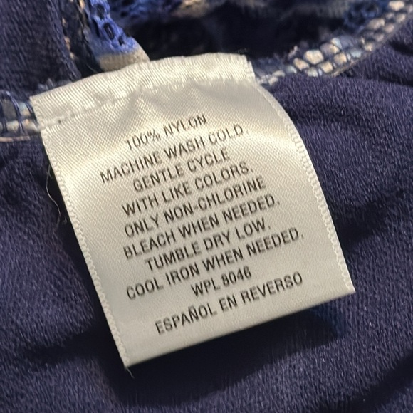 JM collection large blue tan and white stretchy top lined💕 - Picture 8 of 8